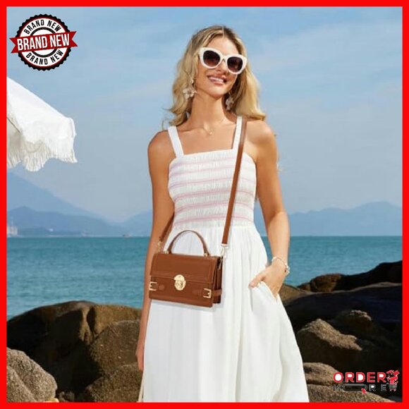 Woven PU Leather Crossbody Bag with Adjustable Strap & Clutch Option - Picture 4 of 7